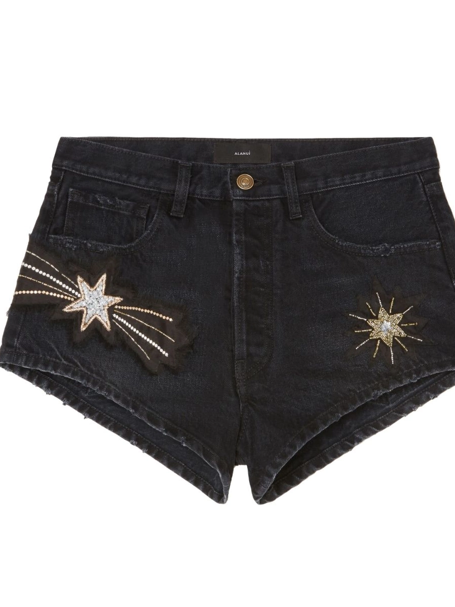 Cheap Wandering denim The Star shorts Women Alanui 0721